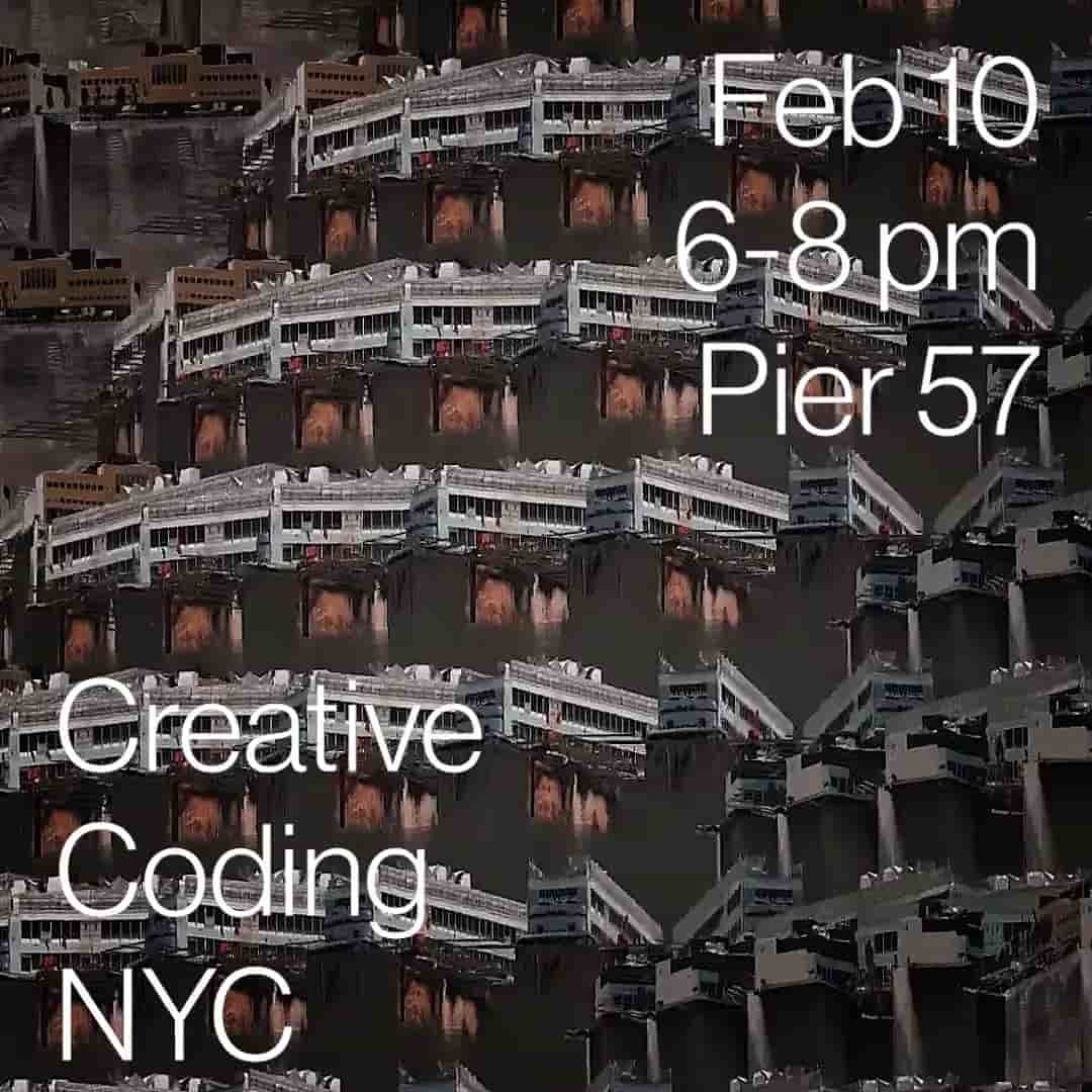 Cover image for Creative Coding NYC Poster / Feb 10