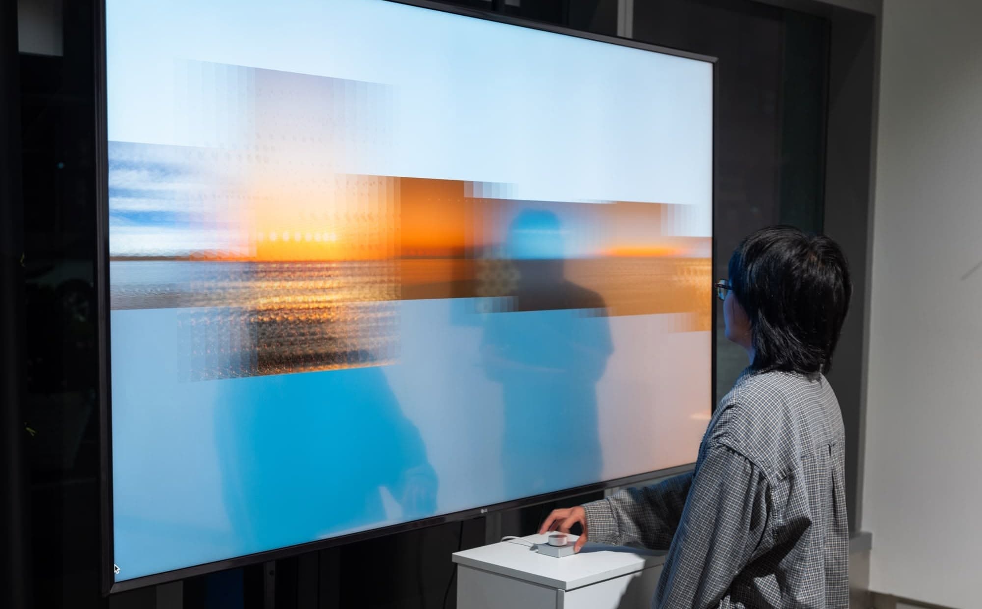 Aligned Waters installation in motion