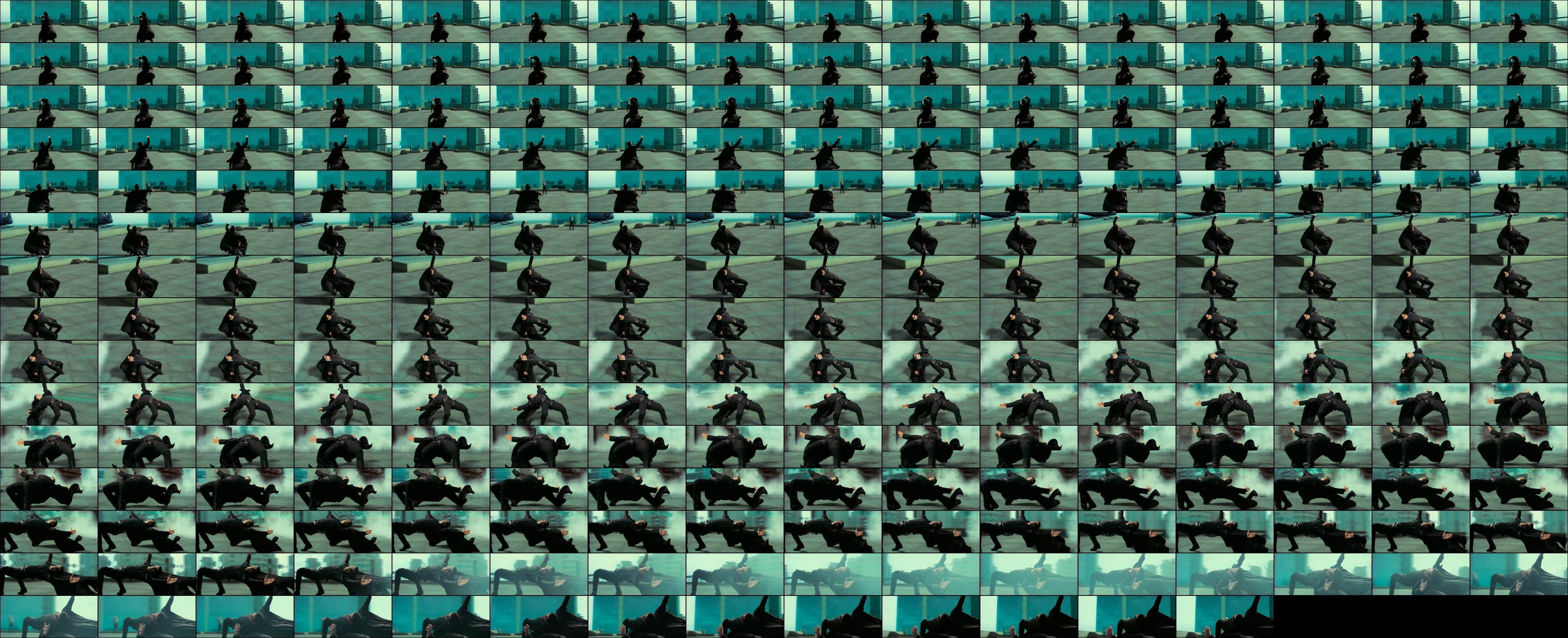 Contact sheet of the 237 extracted 4K frames