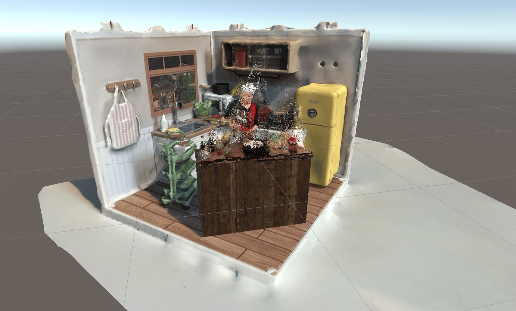 Volumetric capture of the cooking process